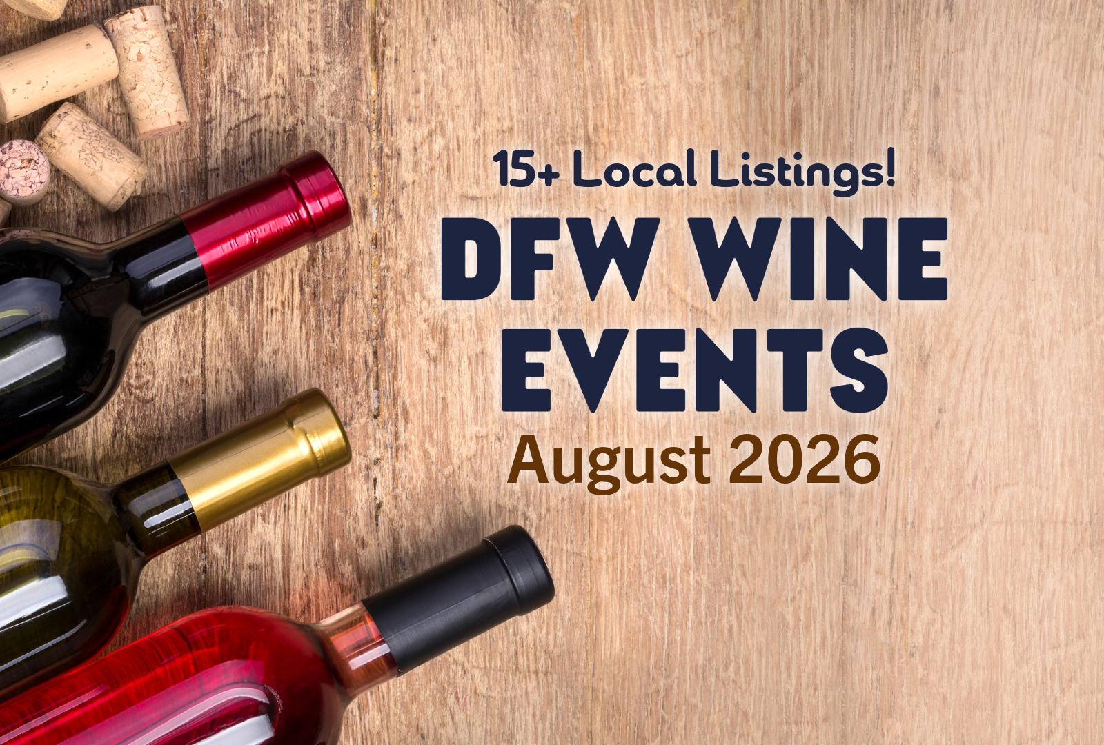 DFW Wine Events: August 2026